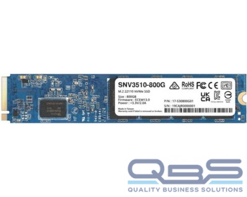 Накопитель SSD M.2 22110 Synology SNV3510-800G 800GB, R3000/W1000 Mb/s, IOPS 400K/70K, MTBF 1,8M купить QBS.ru