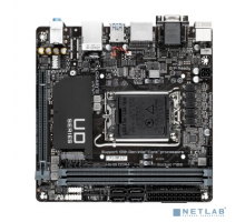 Материнская плата Gigabyte H610I DDR4 {Soc-1700 Intel H610 2xDDR4 mini-ITX AC`97 8ch(7.1) GbLAN+VGA+HDMI+DP}
