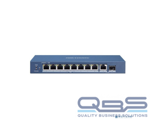 Коммутаторы HIKVISION DS-3E0510P-E/M 8 RJ45 1000M PoE с грозозащитой 6кВ купить QBS.ru