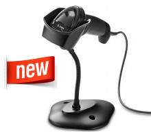 Сканер штрихкода Zebra DS2208-SR BLACK (WITH STAND) USB KIT: DS2208-SR00007ZZWW SCANNER, CBA-U21-S07ZBR SHIELDED USB CABLE, 20-71043-04R STAND