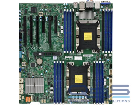 Материнская плата Supermicro Motherboard 2xCPU X11DAi-N 2nd Gen Xeon Scalable 205W/16xDIMM/10xSATA3/C621 RAID0/1/5/10/2xGbE/4xPCIex16,2xPCIex8/M.2/12x13(Bulk) купить QBS.ru