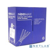Неомакс  Витая пара Кабель NEOMAX NM10601 U/UTP cat.6 4 пары (305 м) 0.57 мм (23 AWG) Медь PVC jacket