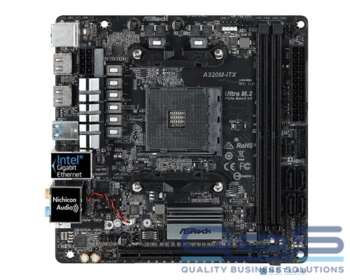 Материнская плата Asrock A320M-ITX {AM4, AMD A320, mATX} BOX купить QBS.ru