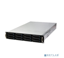 Сервер AIC RSC-2ET_XE1-2ET00-19 2U, 12 универсальных отсеков SATA/SAS HS 3,5/2,5 дюйма + 2 отсека HS сзади 2,5 дюйма 7 мм, до 12 дюймов (Ш) x 13 дюймов (Г) E-ATX , модифицированный 1x12G 12-портовый пасс..