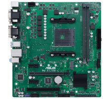 Материнская плата ASUS PRO A520M-C/CSM, Socket AM4, A520, 2*DDR4, D-Sub+HDMI-DVI, SATA3 + RAID, Audio, Gb LAN, USB 3.2*6, USB 2.0*6, COM*1 header (w/o cable), mATX ; 90MB1550-M0EAYC, 3 year