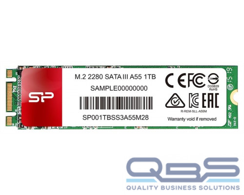 Твердотельный накопитель Solid State Disk Silicon Power A55 1Tb M.2 2280 SP001TBSS3A55M28 купить QBS.ru