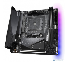 Материнская плата Gigabyte B550I AORUS PRO AX {Soc-AM4 AMD B550 2xDDR4 mini-ITX AC`97 8ch(7.1) 2.5Gg RAID+HDMI+DP}