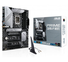 Материнская плата ASUS PRIME Z690-P WIFI, LGA1700, Z690, 4*DDR5, DP+HDMI, SATA3 + RAID, Audio, Gb LAN, USB 3.2*9, USB 2.0*4, COM*1 header (w/o cable), ATX; 90MB1A90-M0EAY0