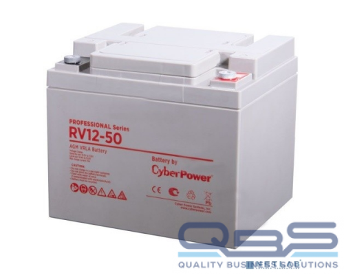 батареи/комплектующие к ИБП CyberPower Аккумулятор RV 12-50 12V/50Ah купить QBS.ru