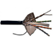  Кабель LANMASTER FTP, 4 пары, кат. 6, с перегородкой,  250Mhz, PE, внешний, с водоблок. слоем, 305 м