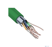 Кабель Rexant (01-0162) Кабель витая пара F/UTP, CAT 5e, нг(А)-HFLTx 4х2х0,52мм, 24AWG, внутренний, зеленый, 305м Rexant