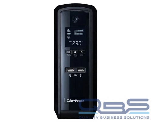 Источник бесперебойного питания Cyberpower CP1500EPFCLCD Line-Interactive 1500VA/900W USB/RS-232/RJ11/45 (6 EURO) купить QBS.ru