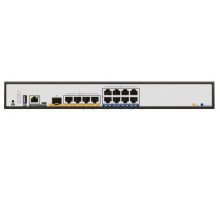  QTECH Мультисервисный маршрутизатор, 5 портов WAN (1 порт 1000Base-X (SFP) и 4 порта 10/100/1000Base-T), 8 портов 10/100/1000Base-T LAN, 2 слота для модулей расширения MX9, встроенный БП