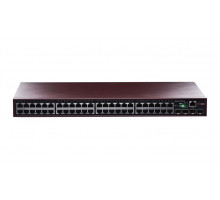  QTECH Управляемый коммутатор уровня L2+, 48 портов 10/100/1000BASE-T, 4 порта 100/1000BASE-X SFP, встроенный БП разъем питания на задней панели, 100-240В AC