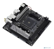 Материнская плата Asrock A520M-ITX/AC RTL {AMD A520, сокет: AM4, слоты: 2 слота DDR4 DIMM (2133 - 4733 МГц), SATA: 6 Гбит/с х4, A520M-ITX/AC}