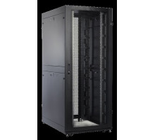  Шкаф серверный ПРОФ напольный 48U (800x1200) дверь перфор. 2 шт., черный, в сборе