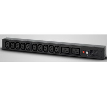 Панель питания распределительная CyberPower PDU PDU20BHVIEC12Ra Basic, 1U type, 16Amp, plug IEC 320 C20, (10) IEC 320 C13 (2) IEC 320 C19 -EOL