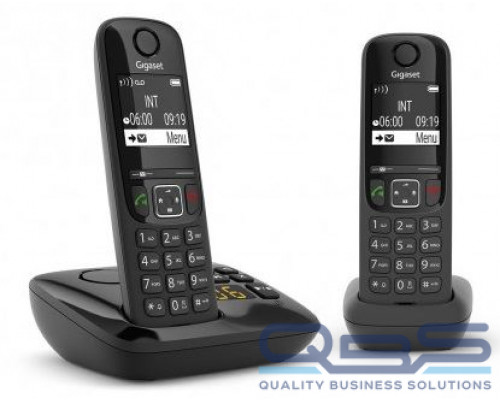 Беспроводной телефон GIGASET AS690 AM DUO black купить QBS.ru