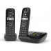Беспроводной телефон GIGASET AS690 AM DUO black купить QBS.ru