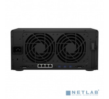 Дисковый массив Synology DS1621+ QC2,2GhzCPU/4GbDDR4(upto32)/RAID0,1,10,5,6/upto 6hot plug HDD SATA(3,5' or 2,5')(upto16 with 2xDX517)+2 M.2 slots 2280/3xUSB3.2/4GigE(+1Expslot)/iSCSI/2xIPcam(upto40)/1xPS