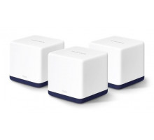  MERCUSYS AC1900 Домашняя Mesh Wi-Fi система, до 600 Мбит/с на 2,4 ГГц + до 1300 Мбит/с на 5 ГГц, 3 встроенные антенны, по 3 гигабитных порта на каждом устройстве (автоопределение WAN/LAN)
