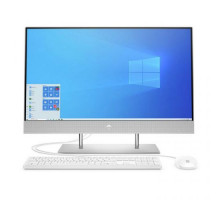 Моноблок 27'' HP 27-dp0017ur 14Q50EA Ryzen 3-4300U/4GB/256GB SSD/FHD/AMD integrated graphics/noDVD/kbd mouse wired/cam/Win10Home/natural silver