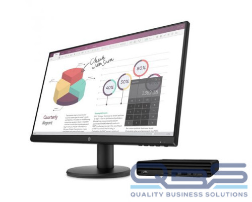 Компьютер HP Bundle 260 G4 Mini 4U613ES i3-10110U/4GB/500GB/UHD Graphics/usb kbd/mouse/WiFi/BT/Stand/Quick Release/Win10Pro/Monitor P24v 23.8 купить QBS.ru