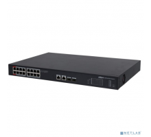 Коммутаторы DAHUA DH-PFS3220-16GT-190 16-портовый управляемый гигабитный коммутатор с PoE, уровень L2