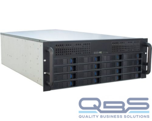 Корпус серверный 4U Procase ES416-SATA3-B-0 16 SATA3/SAS 6Gb hotswap HDD, черный, без блока питания, глубина 650мм, MB 12x13 купить QBS.ru