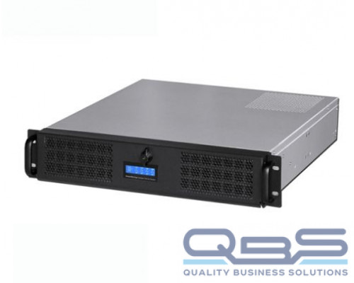 Корпус серверный 2U Procase GE201S-B-0 черный, дверца, панель управления, без блока питания, глубина 430мм, MB mini-ITX купить QBS.ru