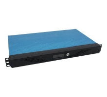 Корпус серверный 1U Procase GM125DF-B-0 черный, без БП, панель управления, дверца