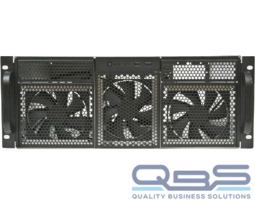 Корпус серверный 4U Procase RE411-D2H15-C-48 2x5.25 ext+15*3,5 int ,черный,без блока питания,глубина 480мм,MB CEB 12x10,5 купить QBS.ru