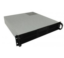Корпус серверный 2U Procase RE204-D4H2-M-55 4x5.25+2HDD,черный,без блока питания,глубина 550мм,mATX 9.6"x9.6"