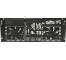 Корпус серверный 4U Procase RE411-D5H10-FE-65 черный, без БП, 10*3.5", 5*5.25", 2*USB 3.0, EATX 12"x13"