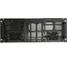 Корпус серверный 4U Procase RE411-D7H6-FE-65 черный, без БП, 6*3.5", 7*5.25", 2*USB 3.0, EATX 12"x13"