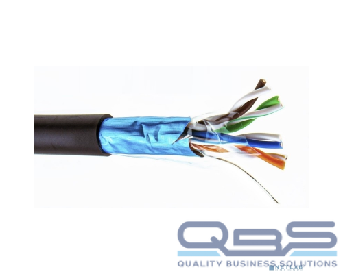 Кабель 5bites FS5525-305BPE Кабель Express FTP/SOLID/5E/24AWG/COPPER/PE/BLACK/OUTDOOR/DRUM/305M купить QBS.ru