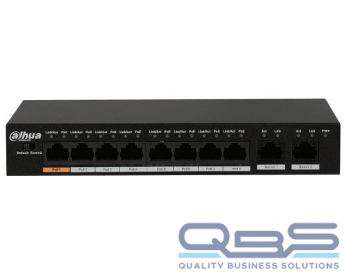 Коммутатор PoE Dahua DH-PFS3010-8ET-96 купить QBS.ru