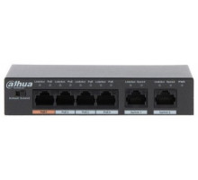 Коммутатор PoE Dahua DH-PFS3006-4GT-60