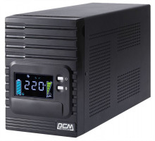 Источник бесперебойного питания Powercom Smart King Pro+ SPT-3000, Line-Interactive, LCD, 3000VA/2400W, Tower,  8*IEC320-C13+С19, SNMP Slot, black (1152569)