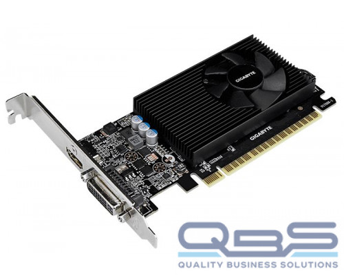 Видеокарта GIGABYTE GT730 2GB LP//GT730, HDMI, DVI, 2G,D5 купить QBS.ru