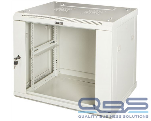 Шкаф настенный серии Pro, 4U 600x450, стеклянная дверь купить QBS.ru