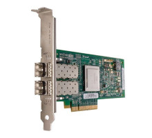 Адаптер Qlogic QLE2562 8Gb Dual Port FC HBA, x8 PCIe, SR LC multi-mode optic, 1 year