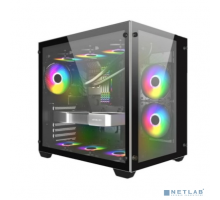 Корпус 1STPLAYER MEGAVIEW MV7 Black / ATX / MV7-BK