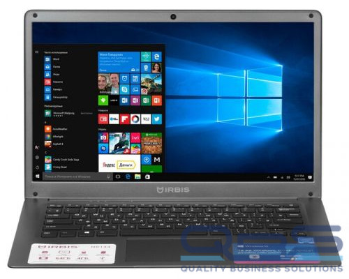 Ноутбук Irbis NB144 N3350/4GB/64GB eMMC/HD graphics 500/14 FHD IPS/WiFi/BT/cam/Win10Pro/gray купить QBS.ru