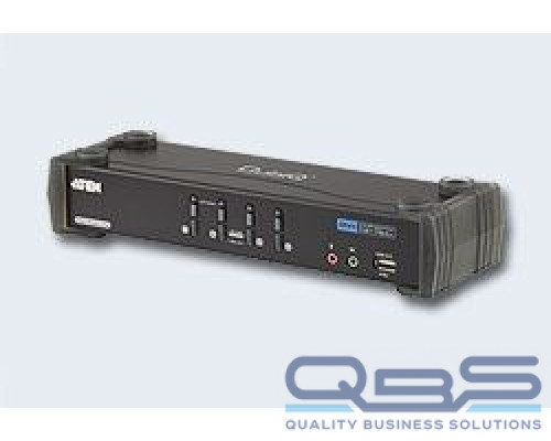 Переключатель электронный ATEN 4-Port USB DVI Dual Link/CH7.1 Audio KVMP™ Switch купить QBS.ru