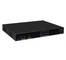  QTECH Мультисервисный маршрутизатор, 1 порт 1000Base-X (SFP) WAN, 8 портов 10/100/1000Base-T LAN, 2 слота для модулей расширения MX9, встроенный БП