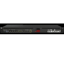 Маршрутизатор MikroTik RouterBOARD 2011UiAS with Atheros 74K MIPS CPU, 128MB RAM, 1xSFP port, 5xLAN, 5xGbit LAN, RouterOS L5, 1U rackmount case, PSU, LCD panel