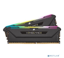Модуль памяти Corsair DDR4 DIMM 32GB Kit 2x16Gb CMH32GX4M2E3200C16 PC4-25600, 3200MHz, CL16 Vengeance RGB Pro SL Black 