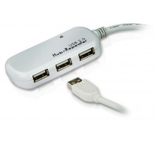 Концентратор, внешний ATEN USB 2.0  4-Port  Hub with Extension Cable 12m