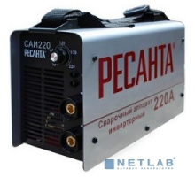 Ресанта Сварочное оборудование, Инверторы Ресанта САИ 220 65/3 Сварочный аппарат инверторный 65/3 {154В-242В, макс.6,6кВт, 10А-220А, ПВ 70%, напр. холостого хода 80В, напр. 28В, макс. диаметр электрода 5мм, 4,9 кг} 4606059015192